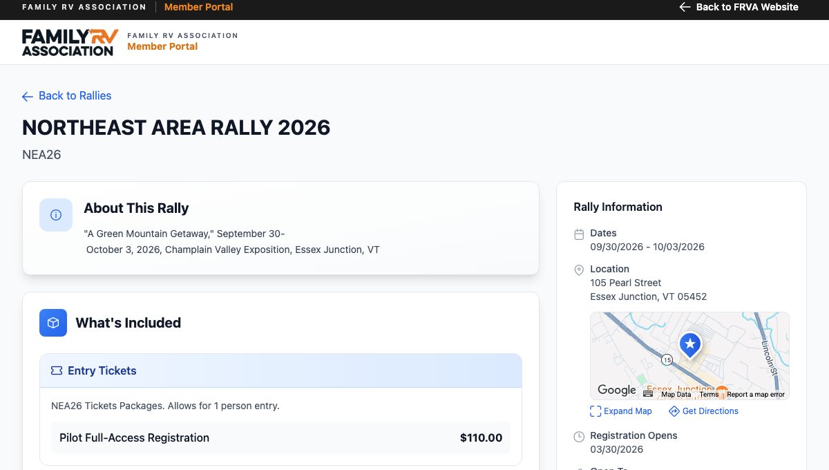 NORTHEAST AREA RALLY 2026