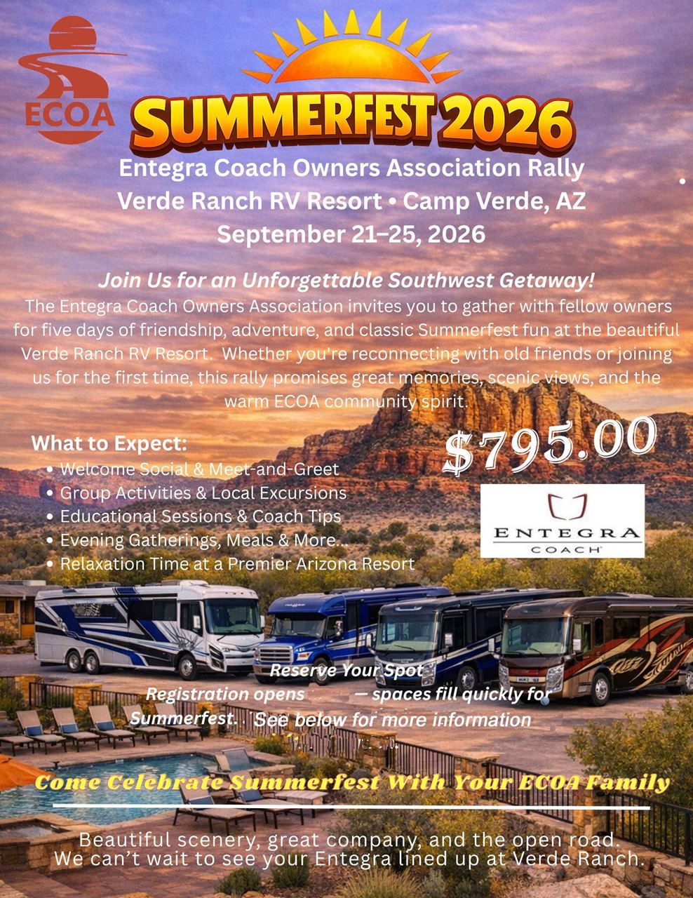 Summerfest 2026 - Verde Ranch RV Resort, Sedona AZ