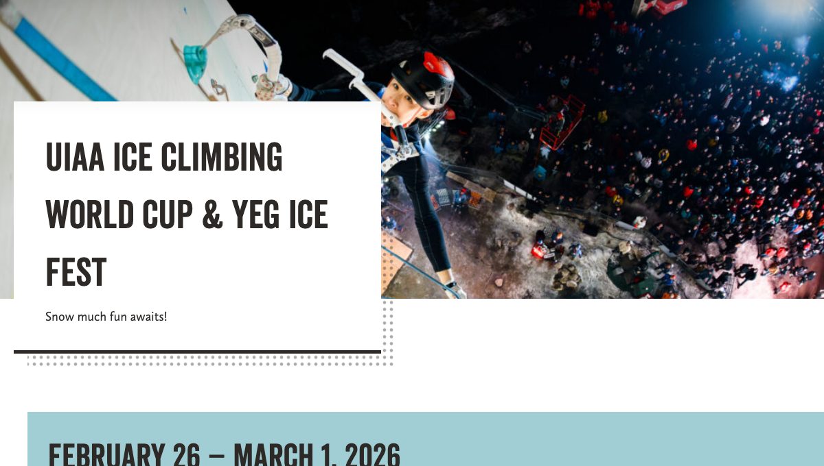 UIAA Ice Climbing World Cup & YEG Ice Fest 2026