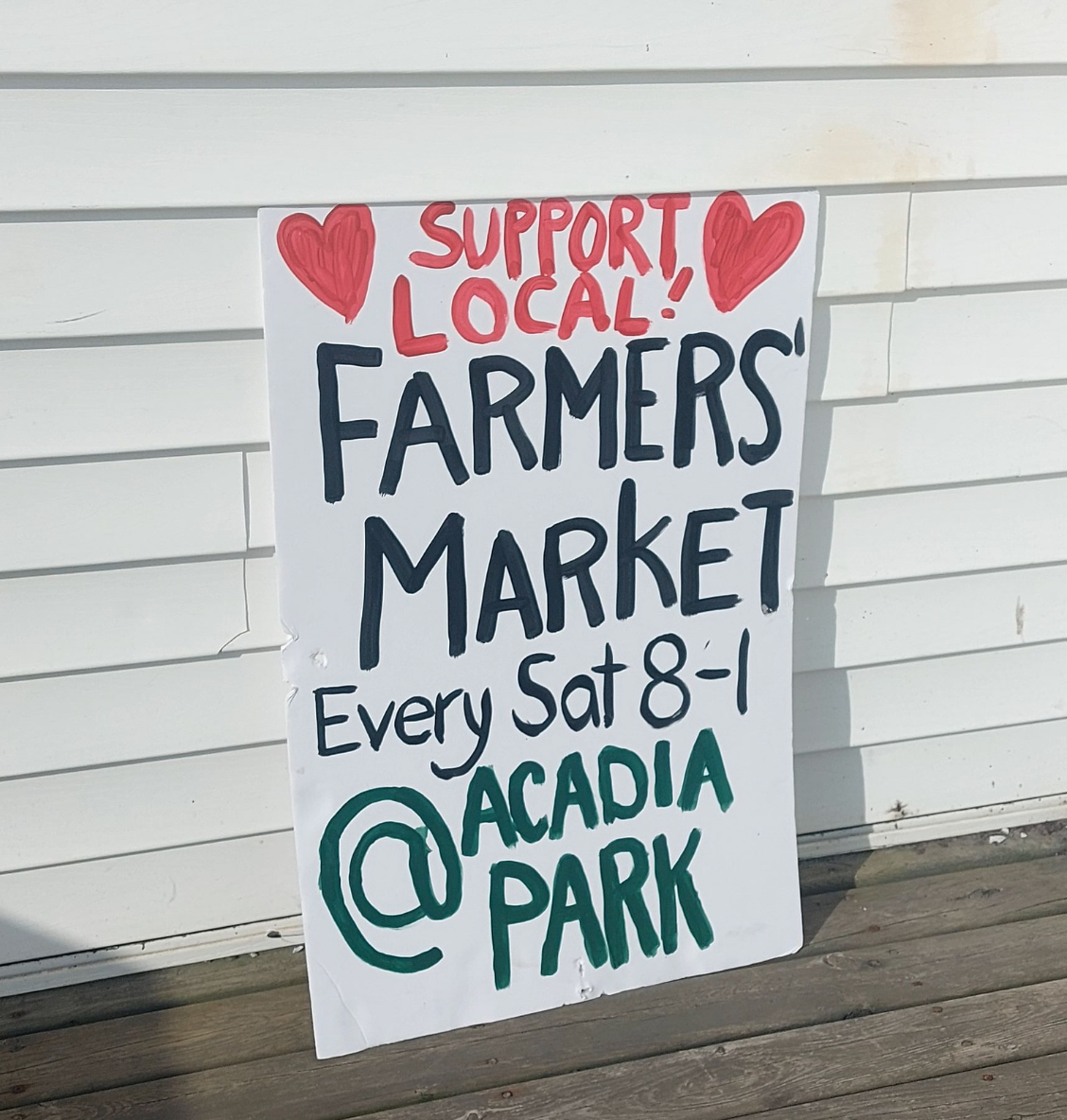 Sackville Farmers' Market at Acadia Park