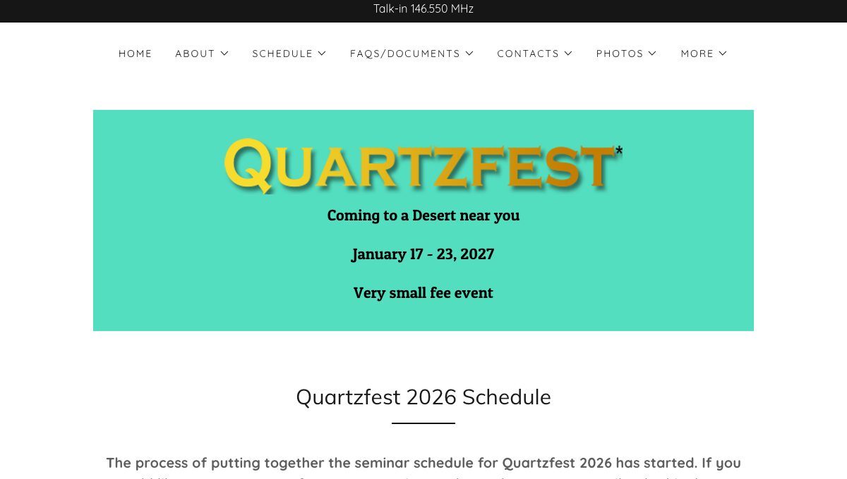 Quartzfest 2026