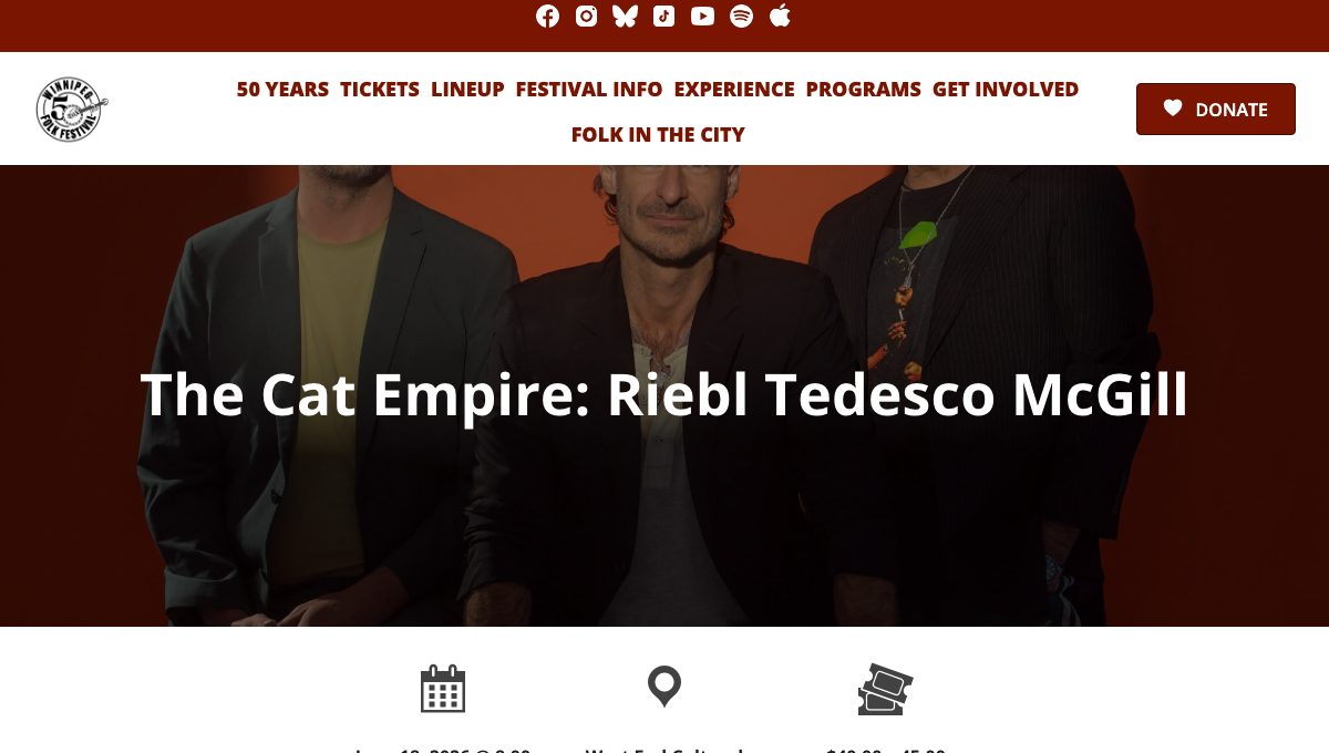 The Cat Empire: Riebl Tedesco McGill