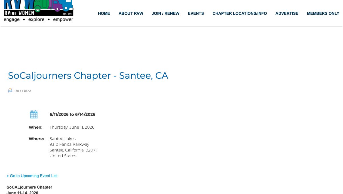 SoCaljourners Chapter - Santee, CA