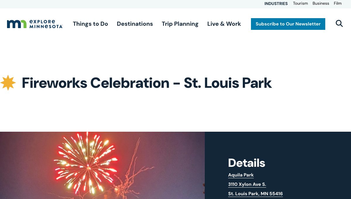 Fireworks Celebration - St. Louis Park