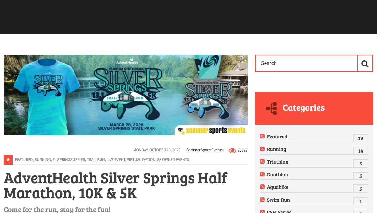 AdventHealth Silver Springs Half Marathon, 10K & 5K