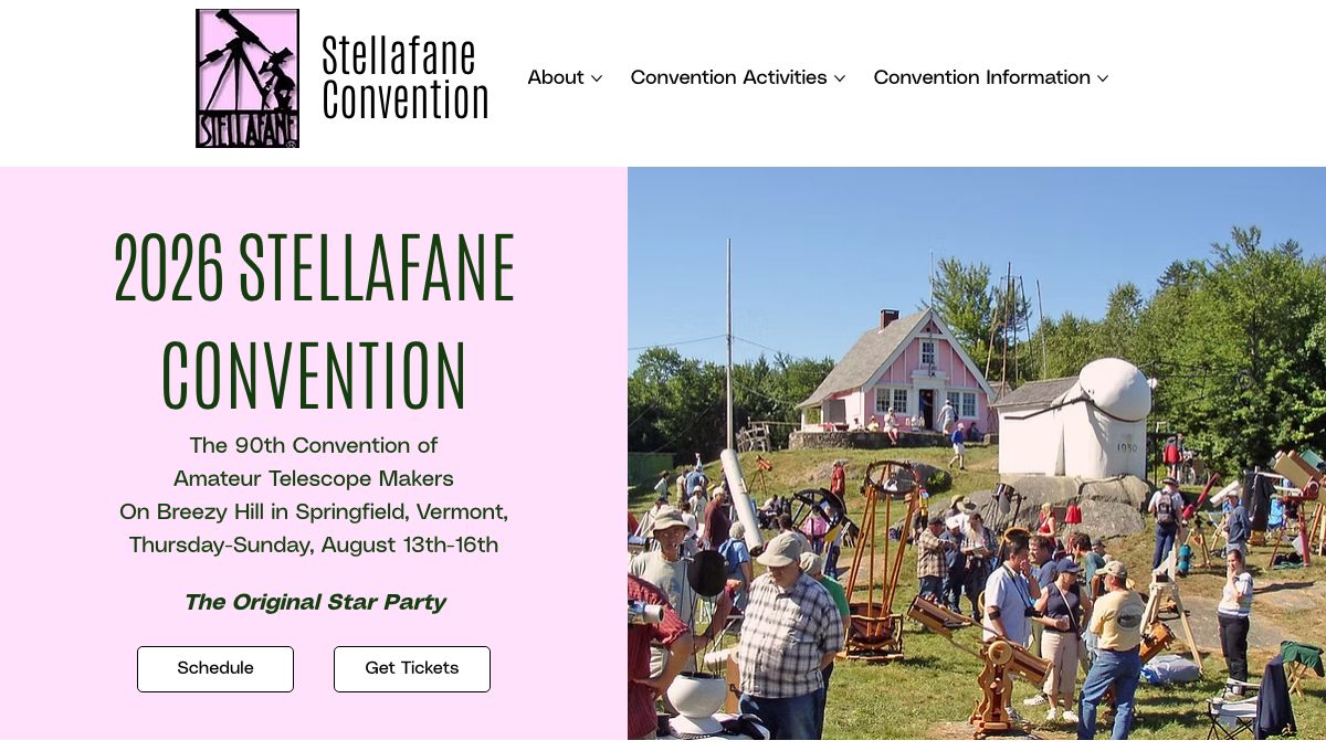 Stellafane Convention 2026