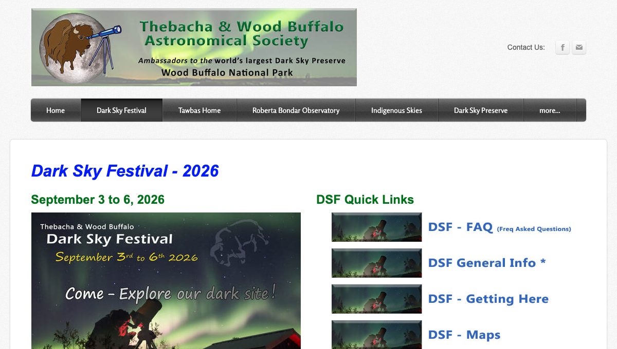 Thebacha & Wood Buffalo Dark Sky Festival 2026