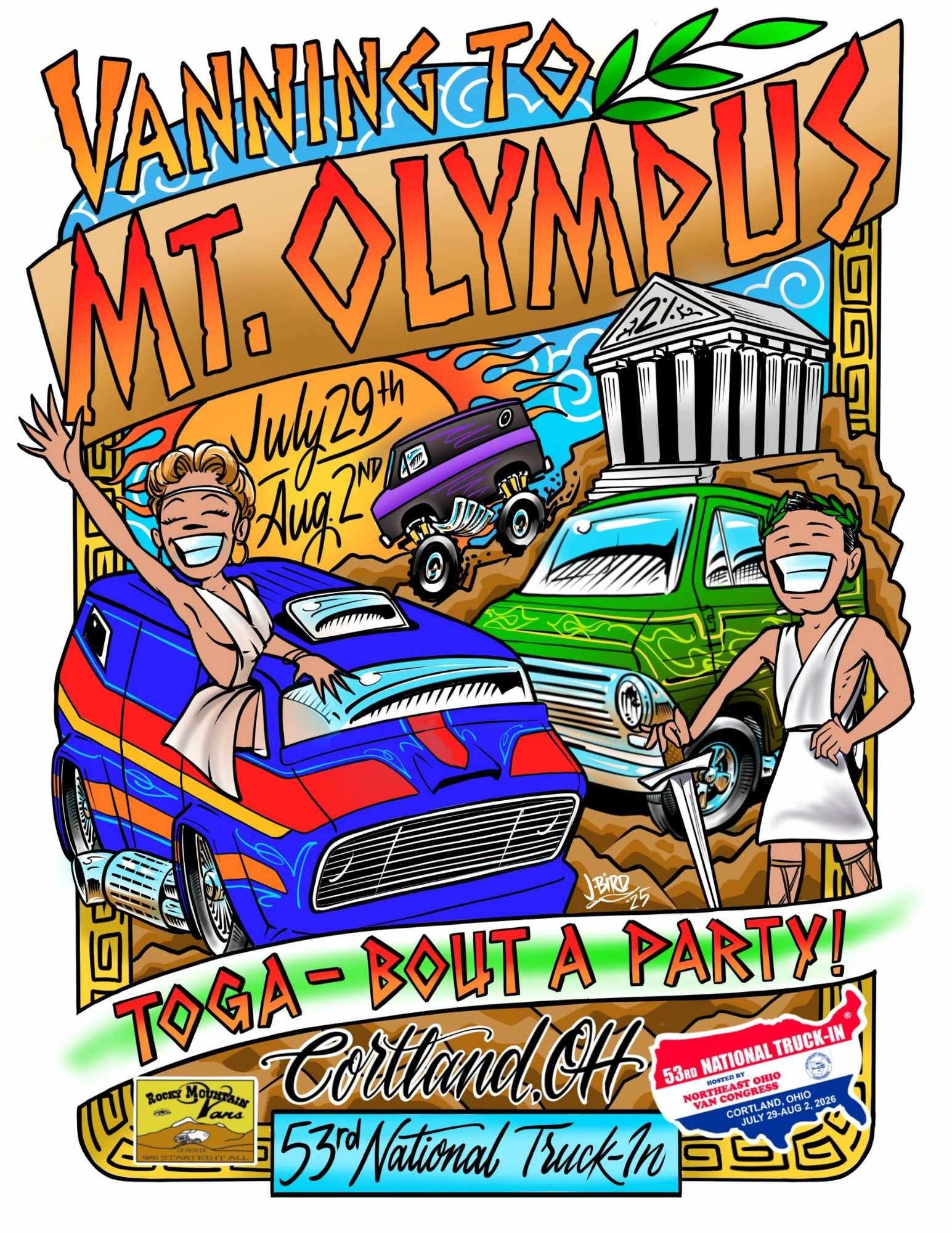 53rd Annual Van Nationals: Vanning to Mt. Olympus! Toga-Bout a Party!!!