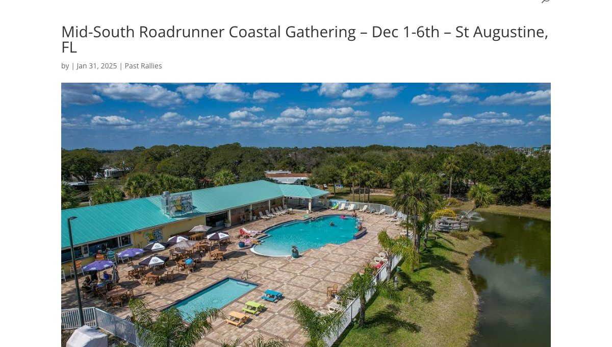 Mid-South Roadrunner Coastal Gathering