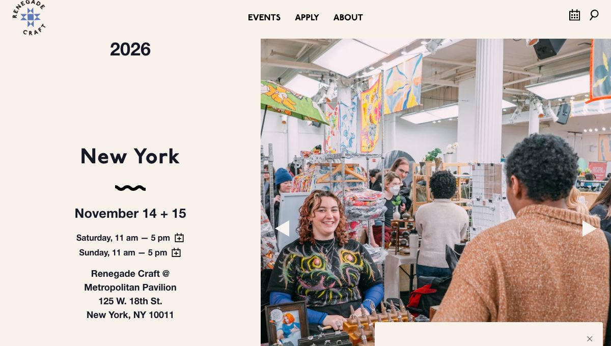 Renegade Craft Fair New York Fall