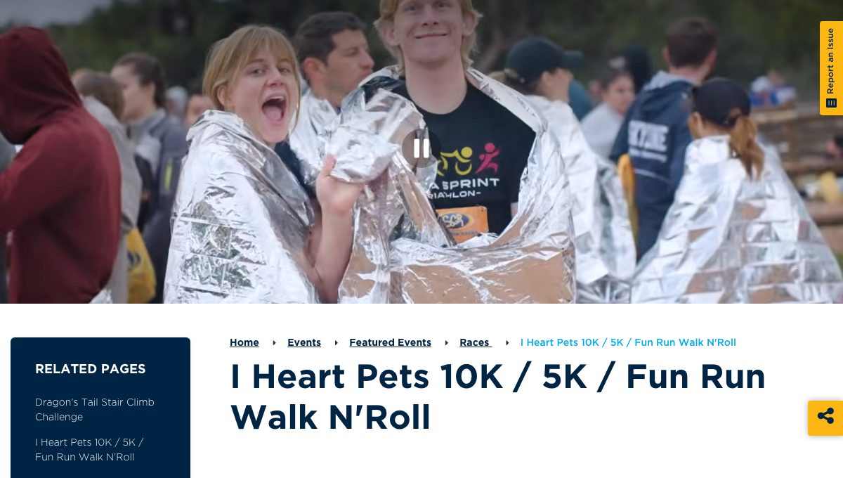 I Heart Pets 10K / 5K / Fun Run Walk N' Roll