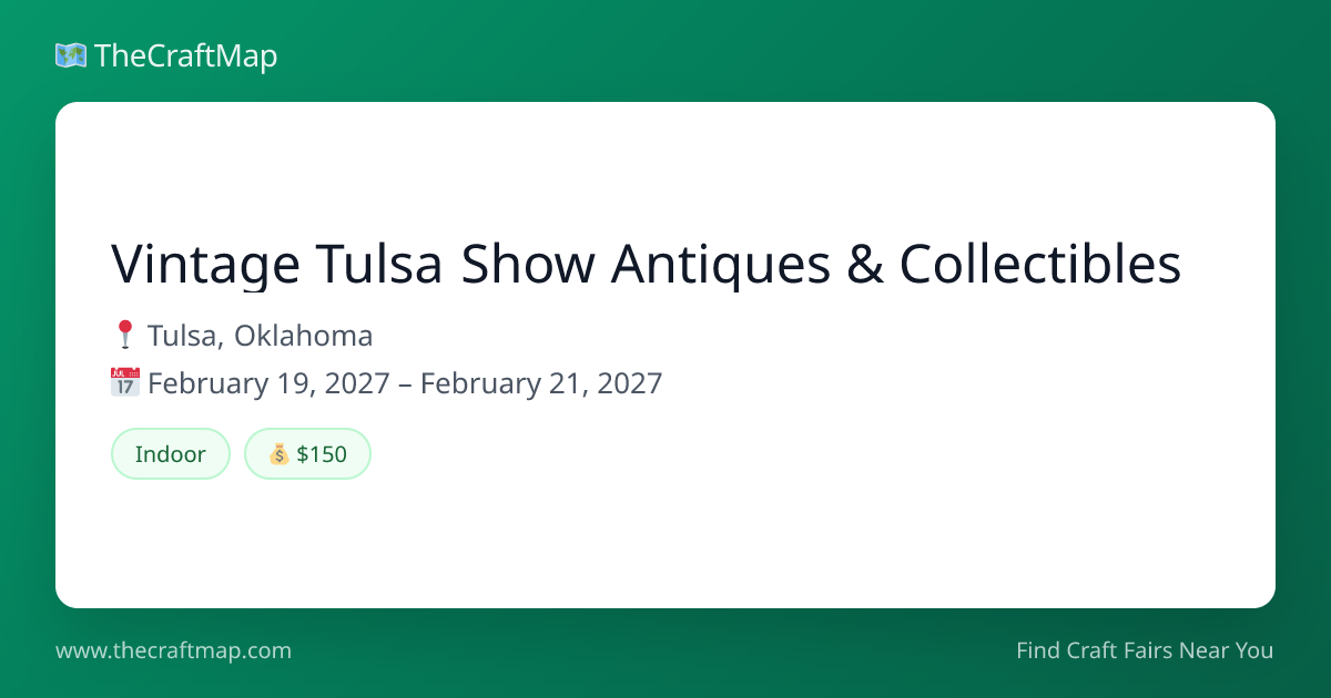 Vintage Tulsa Show Antiques & Collectibles
